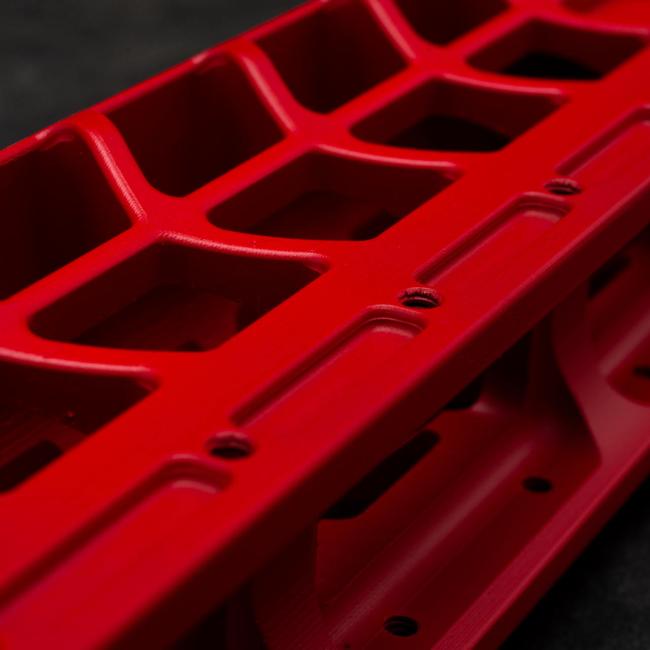 Chassis Micarta Cerakote USMC Red Accuracy Solutions Orca_GVE9903