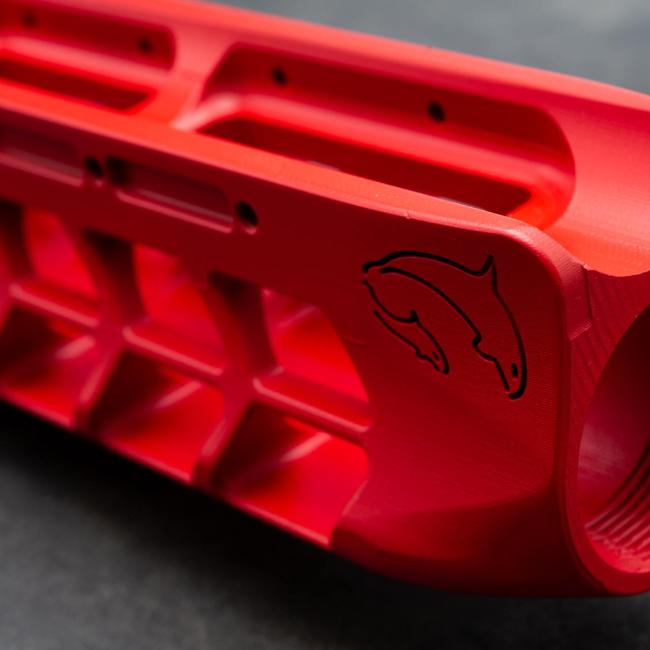 Chassis Micarta Cerakote USMC Red Accuracy Solutions Orca_GVE9907