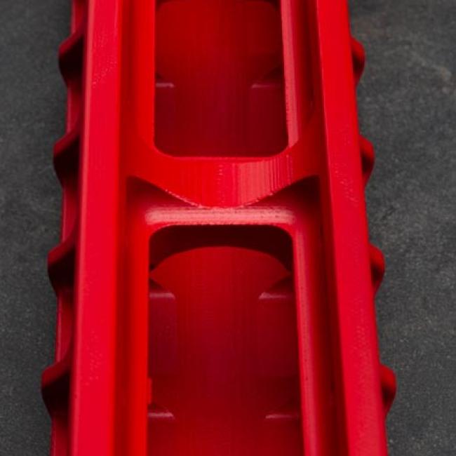 Chassis Micarta Cerakote USMC Red Accuracy Solutions Orca_GVE9911