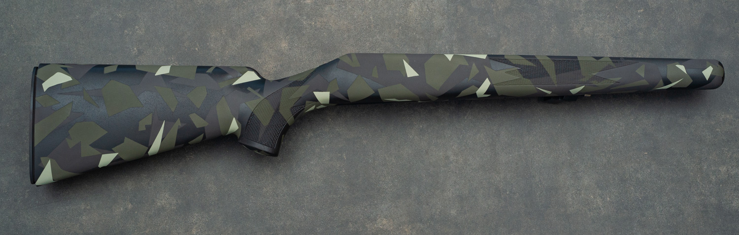 Crosse personnalisée Splinter Camouflage Cerakote