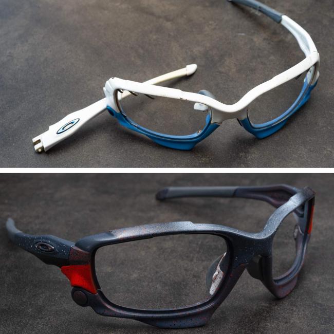 Oakley Jawbone custom cerakote avant apres